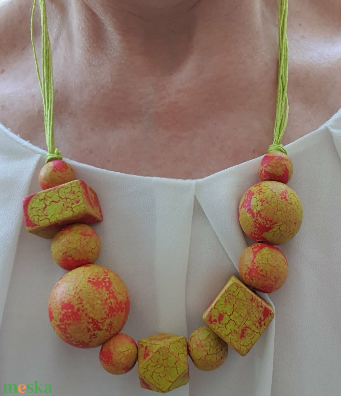 Fa SUNBUSRT nyaklánc - ékszer - nyaklánc - statement nyaklánc - Meska.hu