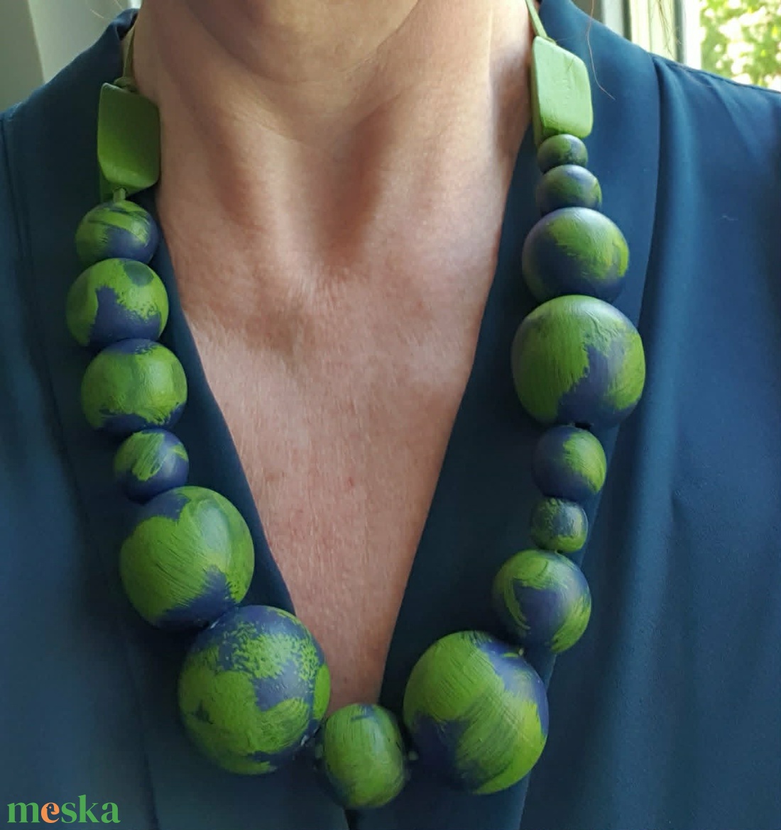 Fa bogyós nyakl�nc - Gaia Globes - ékszer - nyaklánc - bogyós nyaklánc - Meska.hu