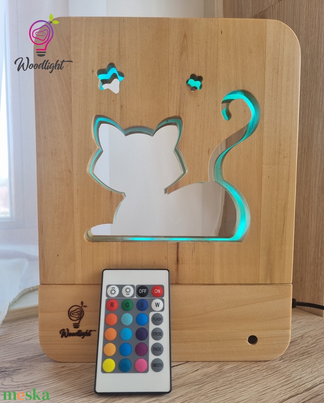 Woodlight Csodalámpa-Cica - otthon & életmód - babaszoba, gyerekszoba - babaszoba dekoráció - Meska.hu