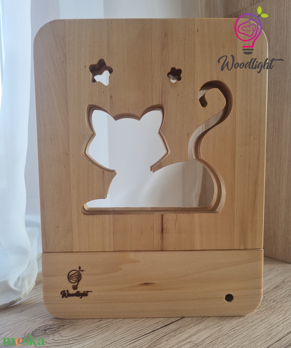 Woodlight Csodalámpa-Cica - otthon & életmód - babaszoba, gyerekszoba - babaszoba dekoráció - Meska.hu