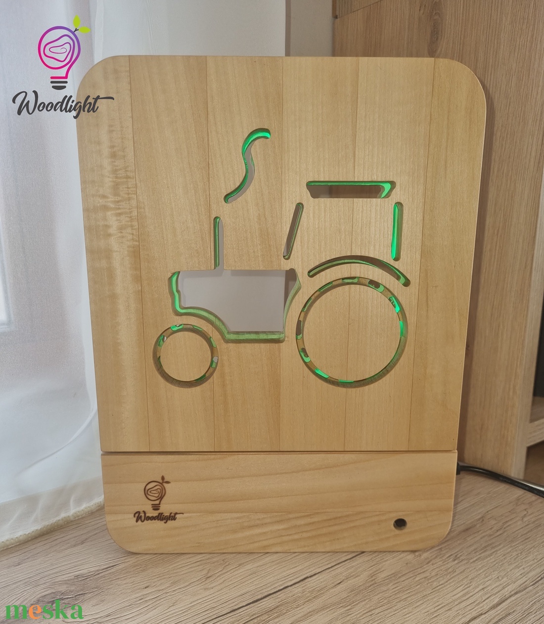 Woodlight Csodalámpa-Traktor - otthon & életmód - babaszoba, gyerekszoba - babaszoba dekoráció - Meska.hu