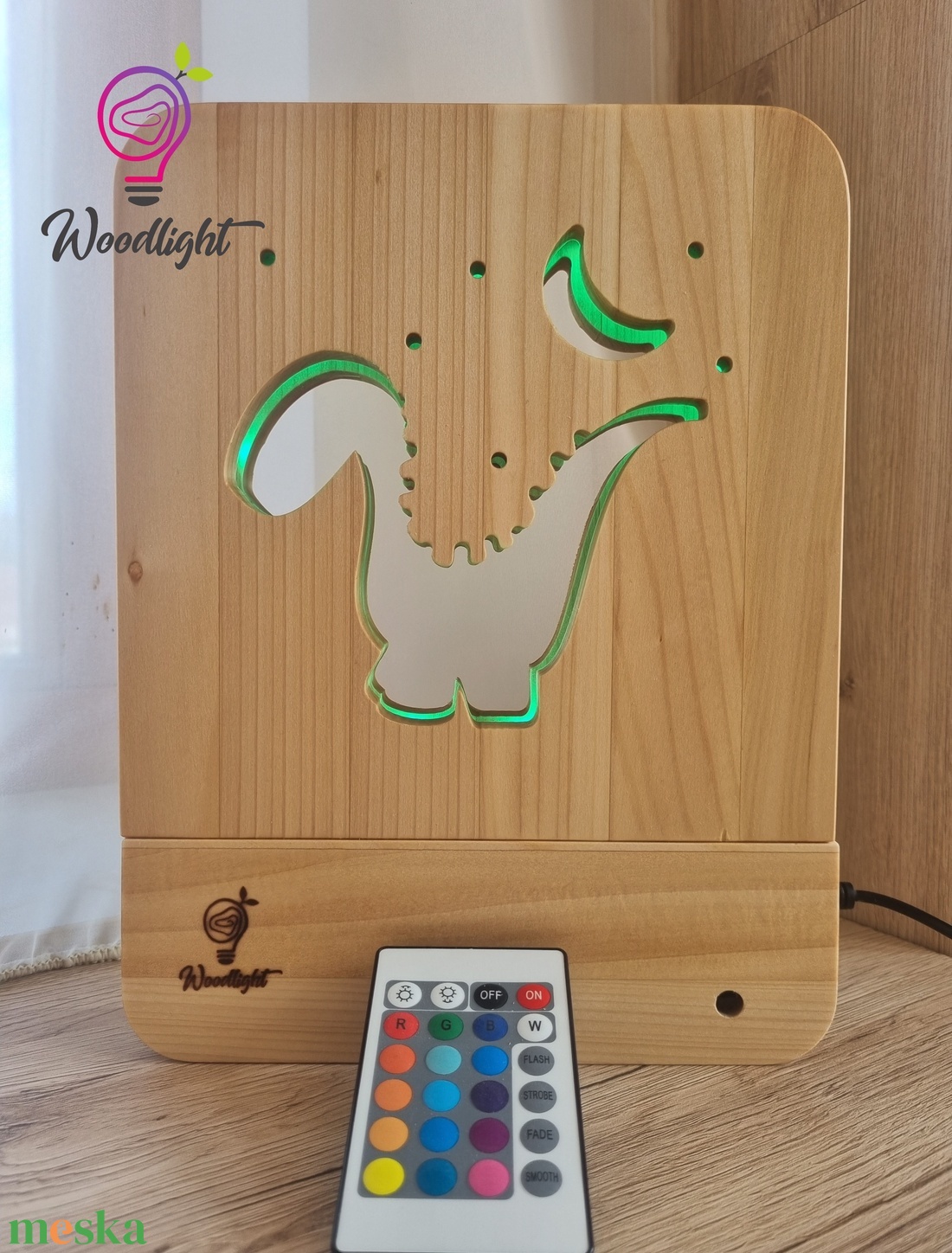 Woodlight Csodalámpa-Dinó - otthon & életmód - babaszoba, gyerekszoba - babaszoba dekoráció - Meska.hu
