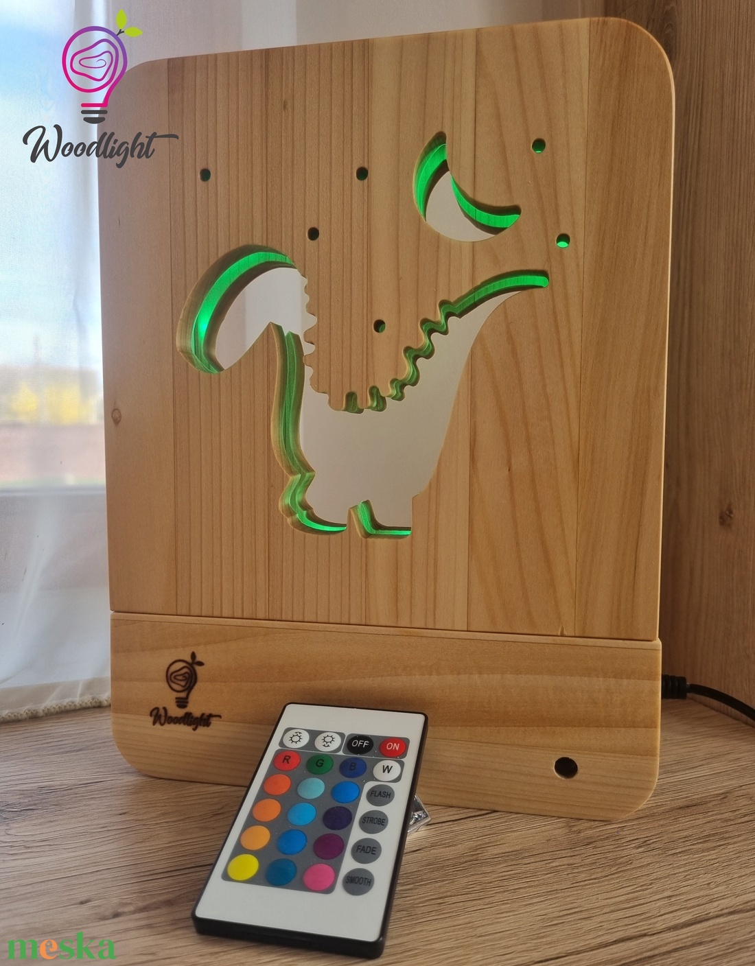Woodlight Csodalámpa-Dinó - otthon & életmód - babaszoba, gyerekszoba - babaszoba dekoráció - Meska.hu