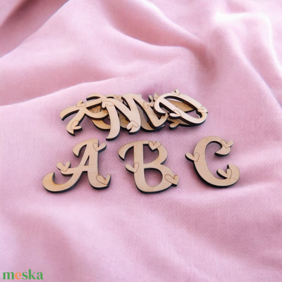 ABC dekor betűk - kellékek & szerszámok - hobby fa alapanyag - rétegelt lemez, fa alap - Meska.hu