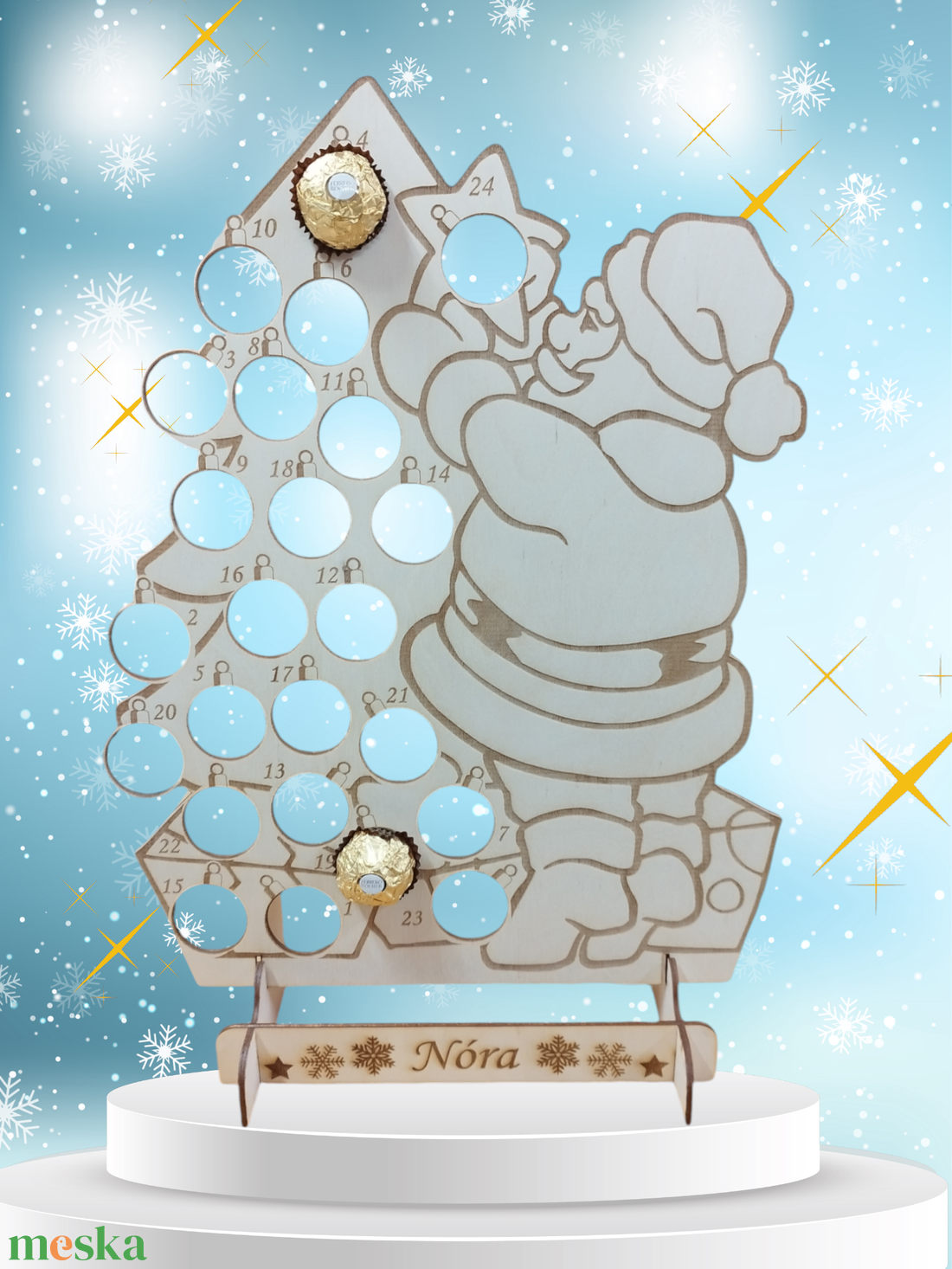 Mikulásos adventi naptár - karácsony - adventi díszek - adventi asztaldísz - Meska.hu Mikulásos adventi naptár - karácsony - adventi díszek - adventi asztaldísz - Meska.hu