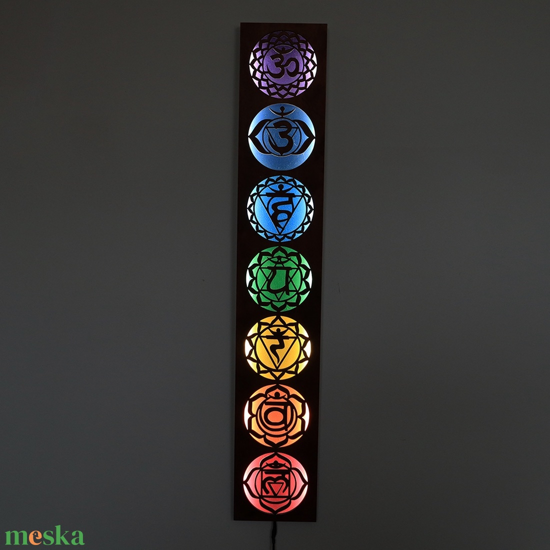 Csakra lámpa - fali dísz - otthon & életmód - dekoráció - spiritualitás - mandala - Meska.hu