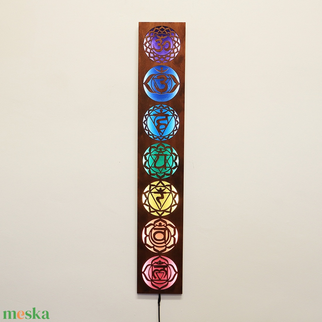Csakra lámpa - fali dísz - otthon & életmód - dekoráció - spiritualitás - mandala - Meska.hu