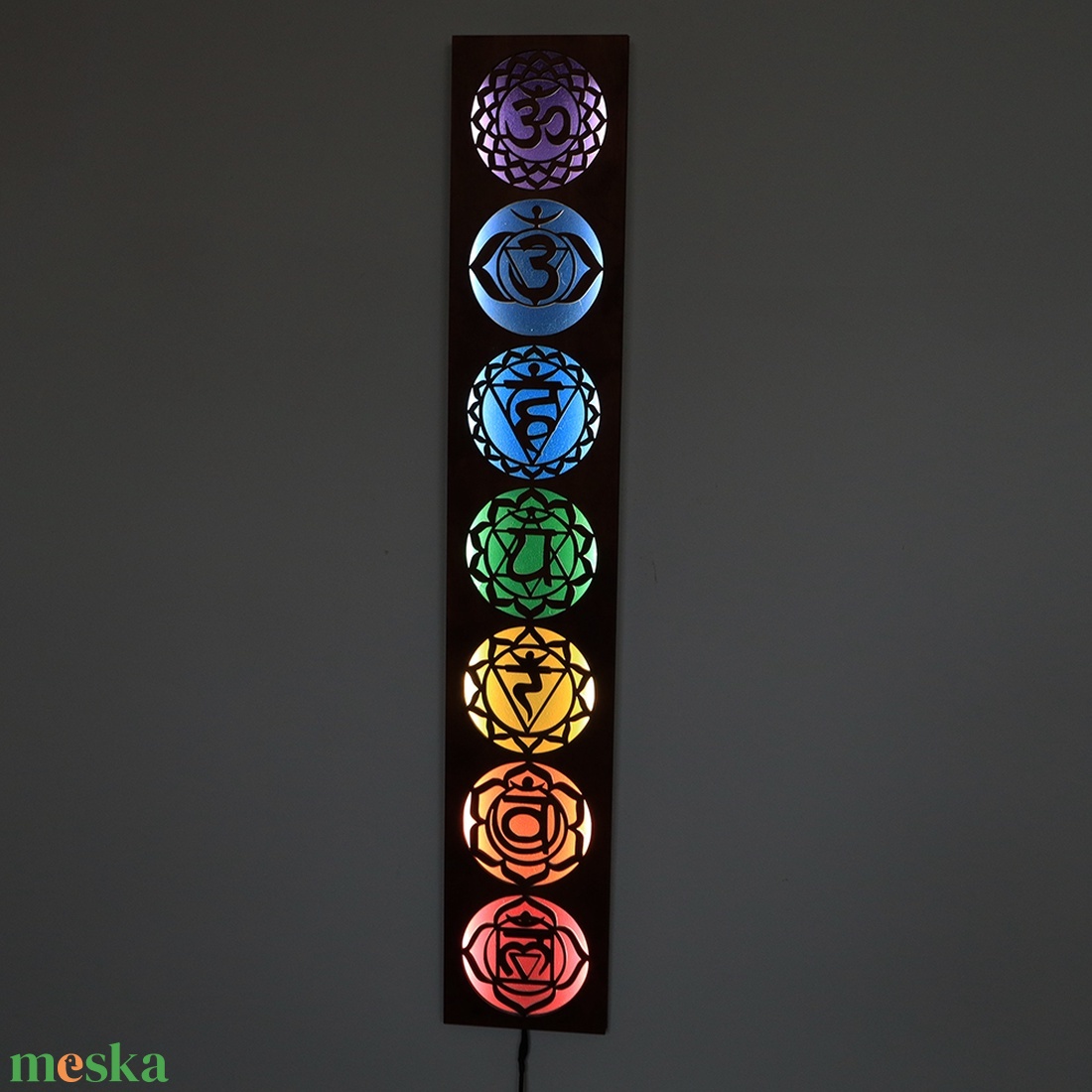 Csakra lámpa - fali dísz - otthon & életmód - dekoráció - spiritualitás - mandala - Meska.hu