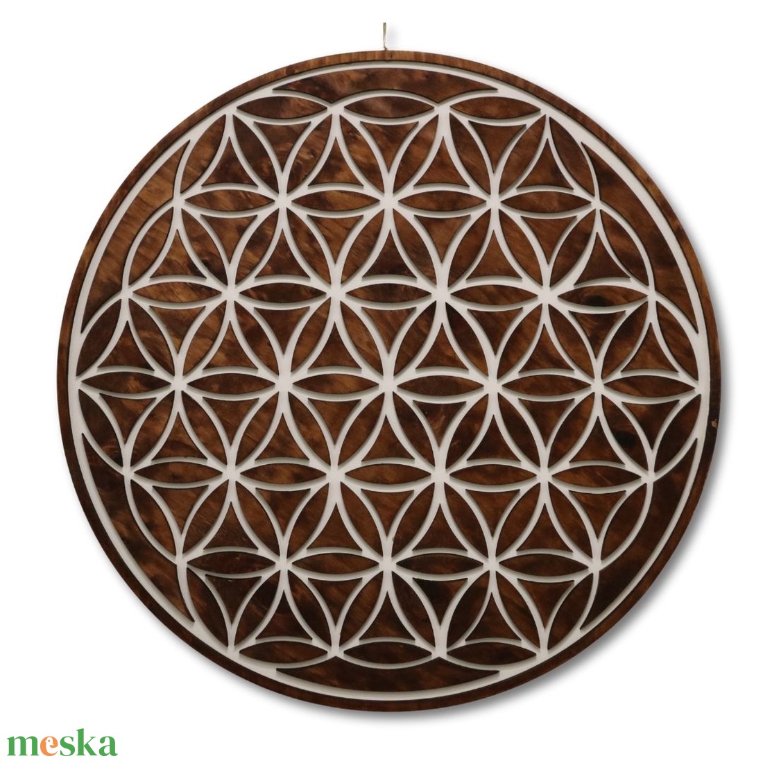 Mandala falikép - 90cm átmérőjű - otthon & életmód - dekoráció - kép & falikép - fából készült kép - Meska.hu