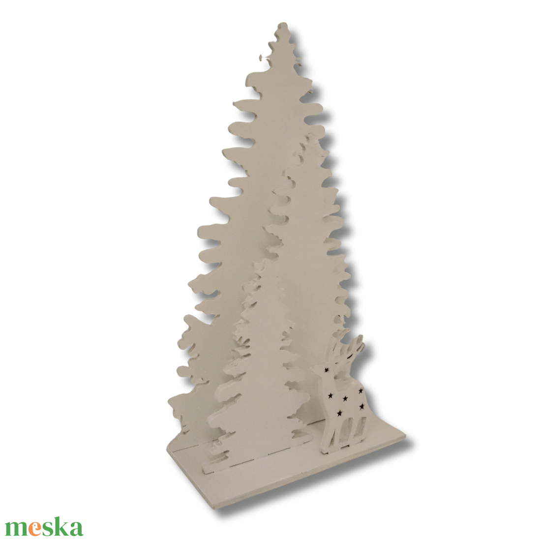 Fenyő erdő - LED világítással - karácsony - karácsonyi lakásdekoráció - karácsonyi lakásdíszek - Meska.hu