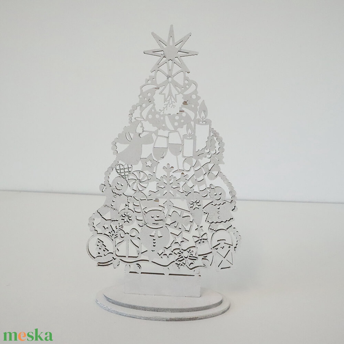 Karácsonyi talpas dísz - Fenyő - karácsony - karácsonyi lakásdekoráció - karácsonyi lakásdíszek - Meska.hu