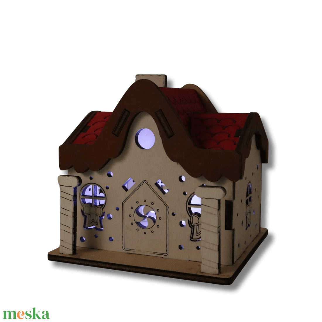 Karácsonyi dekorcsomag - Karácsony varázsa - LED világítással - karácsony - karácsonyi lakásdekoráció - karácsonyi falu, házikó - Meska.hu