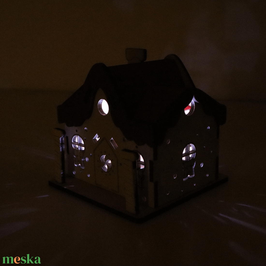 Karácsonyi dekorcsomag - Karácsony varázsa - LED világítással - karácsony - karácsonyi lakásdekoráció - karácsonyi falu, házikó - Meska.hu