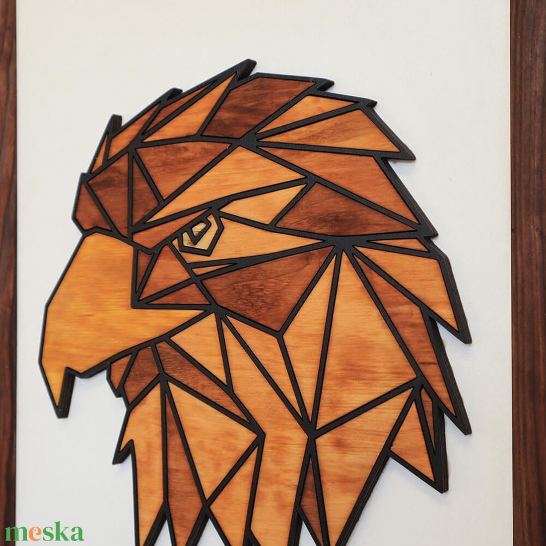 Polygon falikép lakásdekoráció - sas - otthon & életmód - dekoráció - fali és függő dekoráció - falra akasztható dekor - Meska.hu