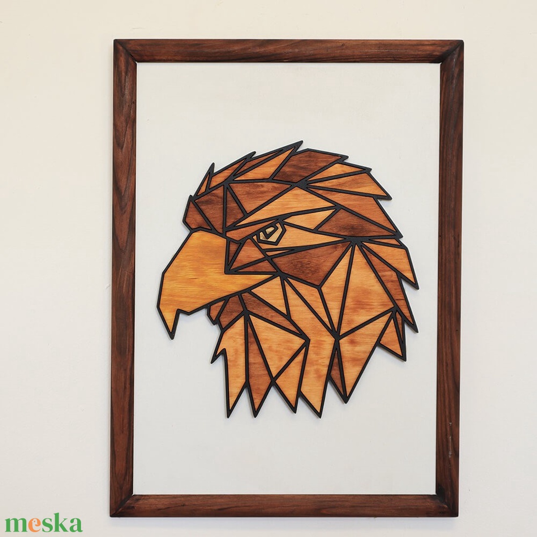 Polygon falikép lakásdekoráció - sas - otthon & életmód - dekoráció - fali és függő dekoráció - falra akasztható dekor - Meska.hu