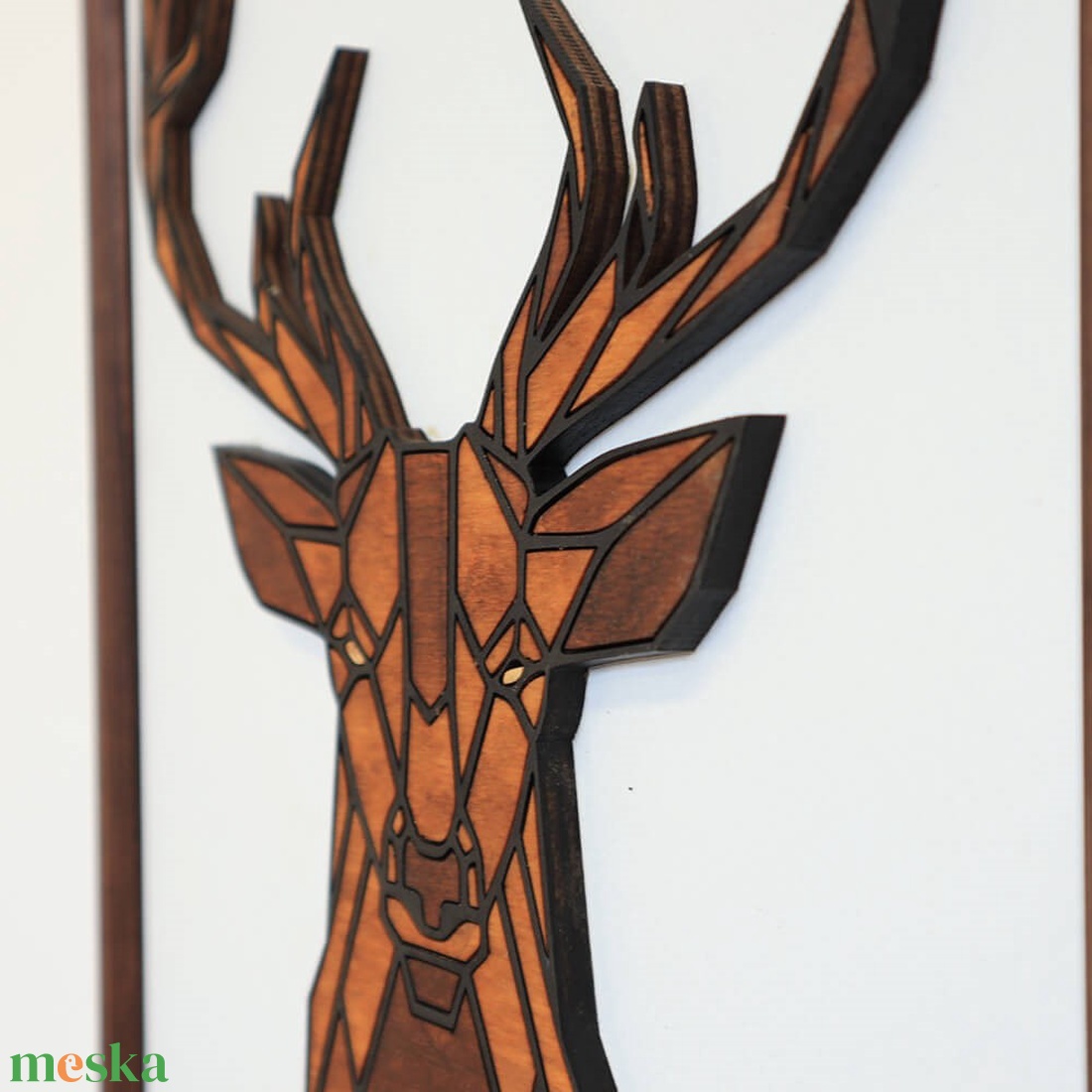 Polygon falikép lakásdekoráció - szarvas - otthon & életmód - dekoráció - fali és függő dekoráció - falra akasztható dekor - Meska.hu