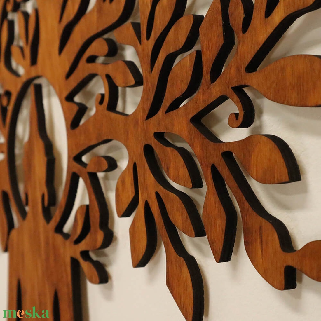 Életfa falikép - Buddha lótusszal - otthon & életmód - dekoráció - kép & falikép - fából készült kép - Meska.hu