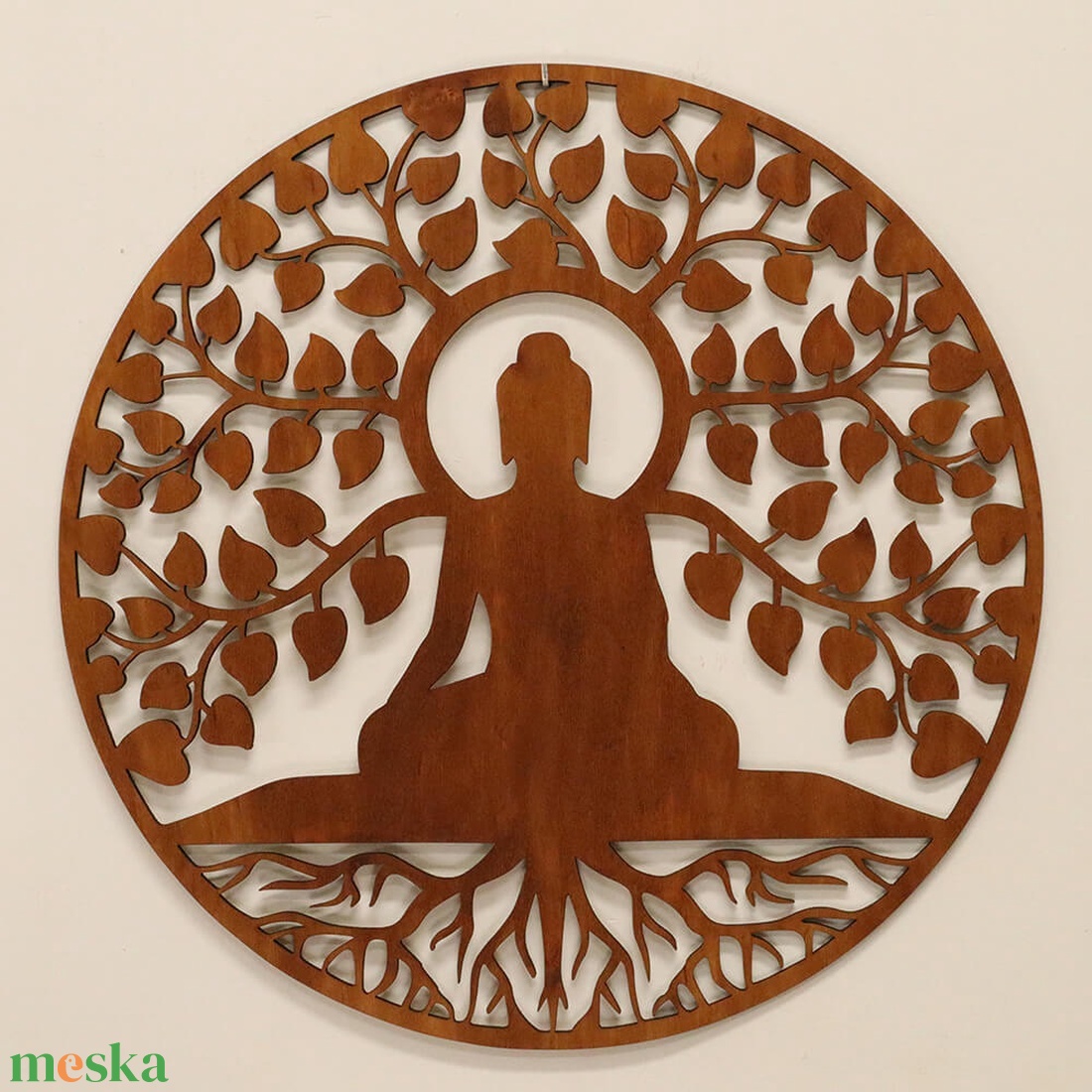 Életfa falikép - Buddhás - otthon & életmód - dekoráció - kép & falikép - fából készült kép - Meska.hu