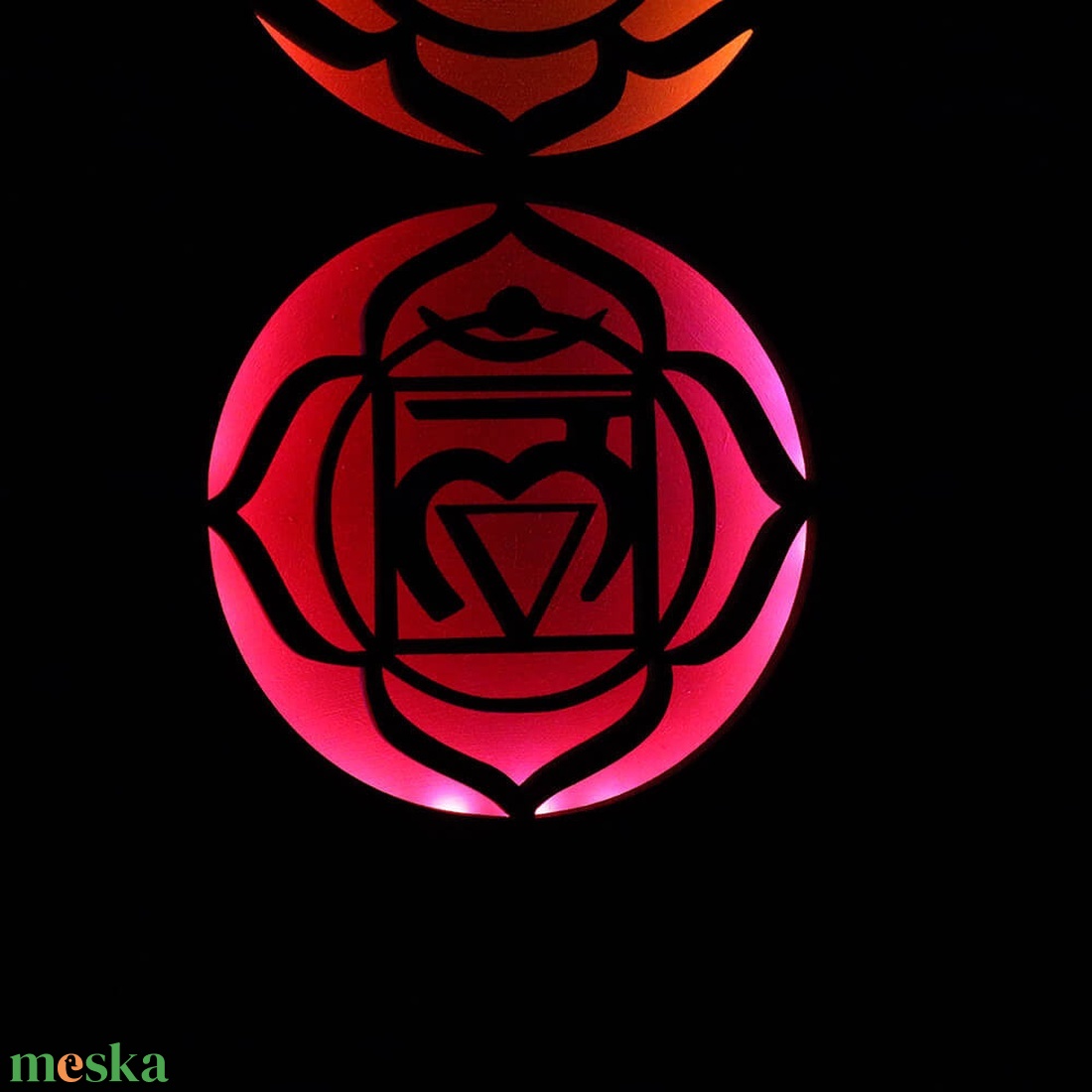 Csakra lámpa - fali dísz - otthon & életmód - dekoráció - spiritualitás - mandala - Meska.hu