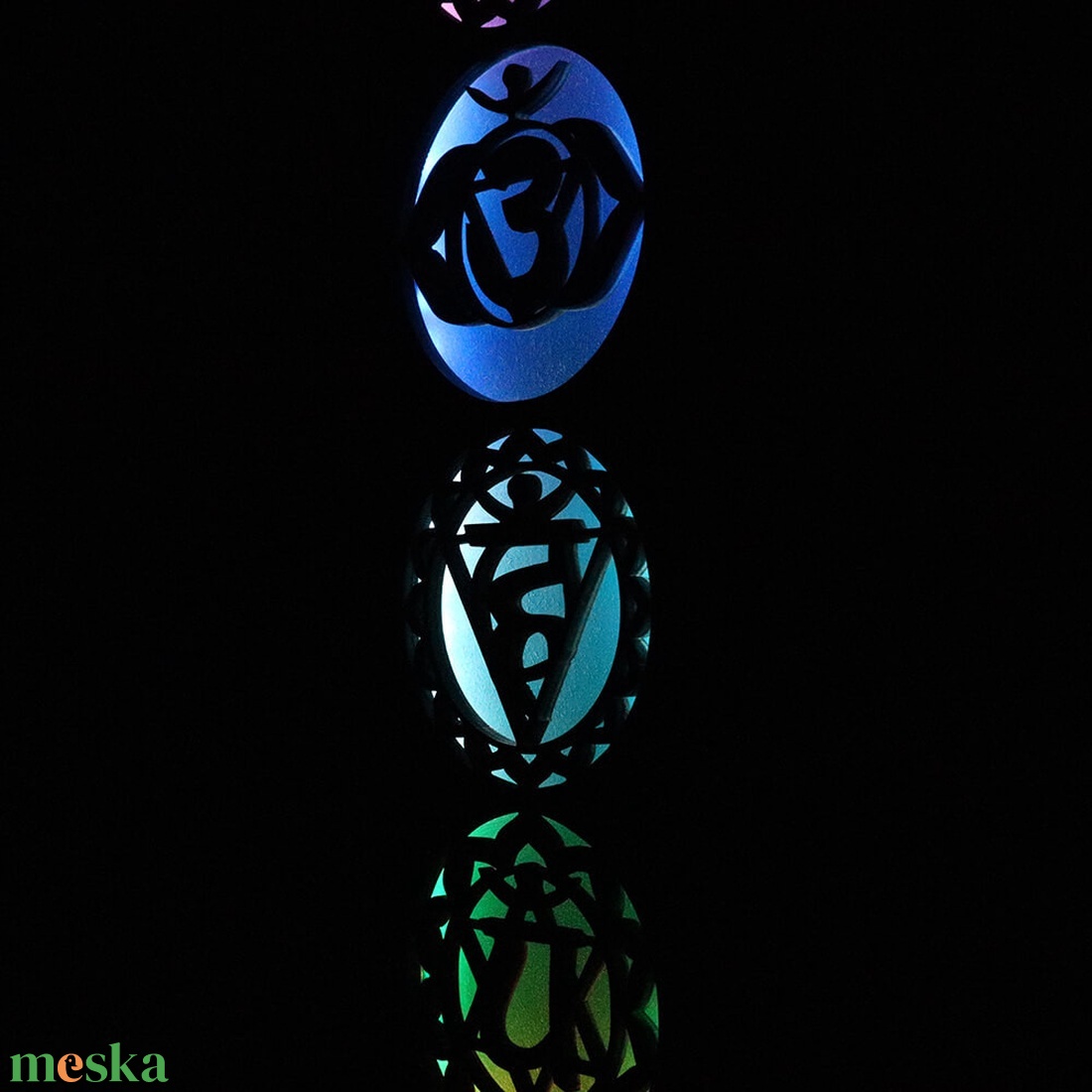 Csakra lámpa - fali dísz - otthon & életmód - dekoráció - spiritualitás - mandala - Meska.hu