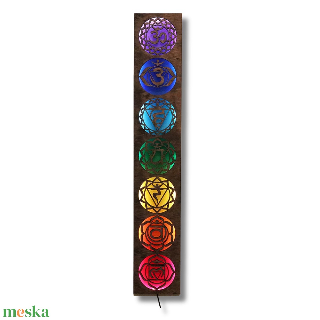 Csakra lámpa - fali dísz - otthon & életmód - dekoráció - spiritualitás - mandala - Meska.hu