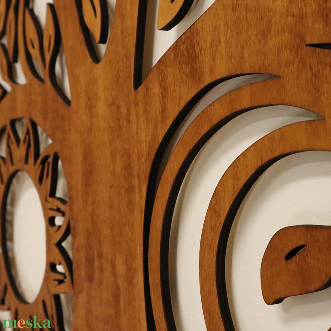 Életfa falikép - Nappal, holddal - otthon & életmód - dekoráció - kép & falikép - fából készült kép - Meska.hu