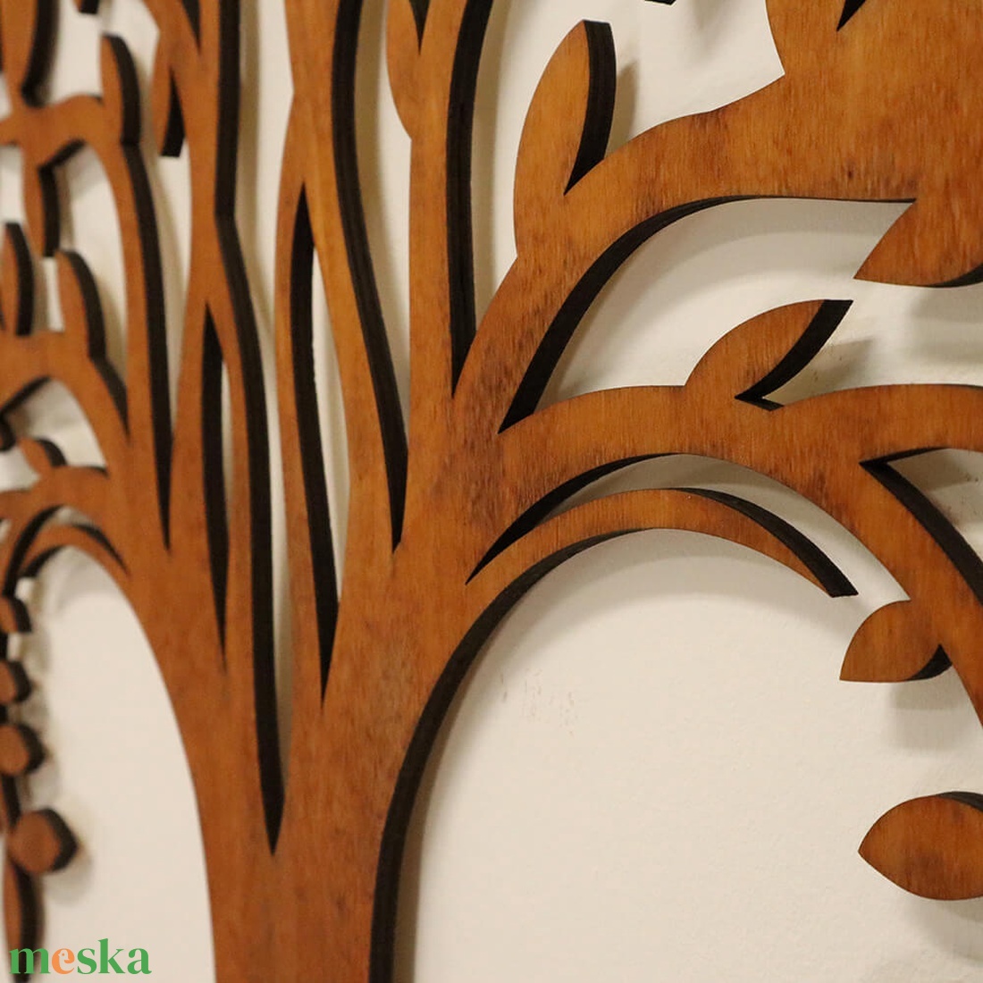 Életfa falikép - Csavaros lombú - otthon & életmód - dekoráció - kép & falikép - fából készült kép - Meska.hu