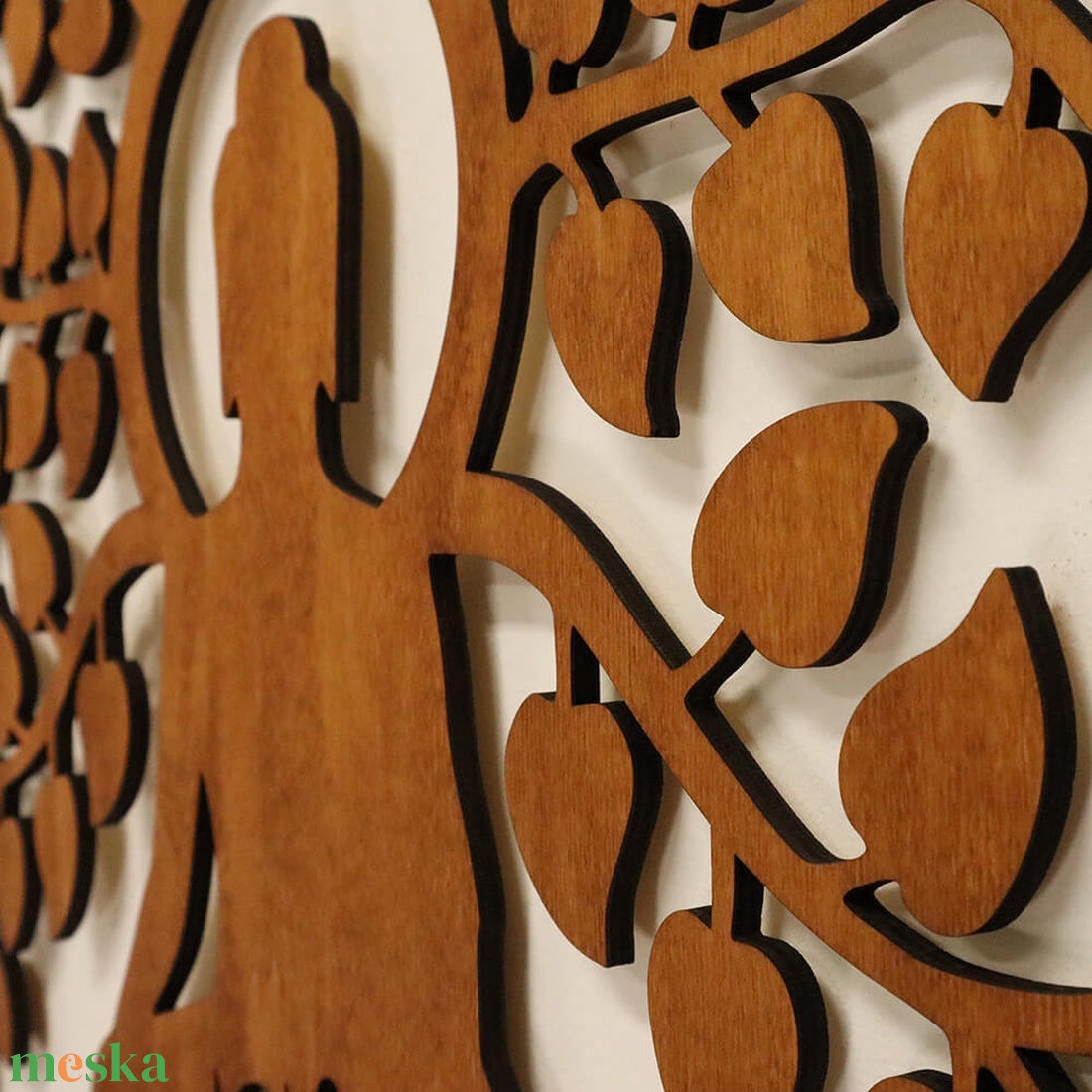 Életfa falikép - Buddha Aum - otthon & életmód - dekoráció - kép & falikép - fából készült kép - Meska.hu