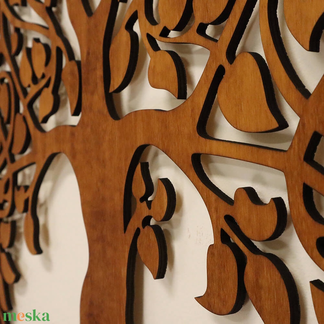 Életfa falikép - Fonott gyökerű - otthon & életmód - dekoráció - kép & falikép - fából készült kép - Meska.hu