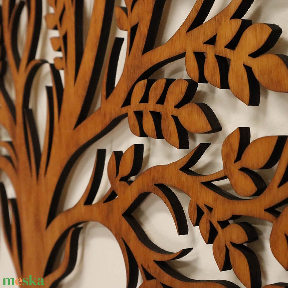 Életfa falikép - Babérlevelű - otthon & életmód - dekoráció - kép & falikép - fából készült kép - Meska.hu