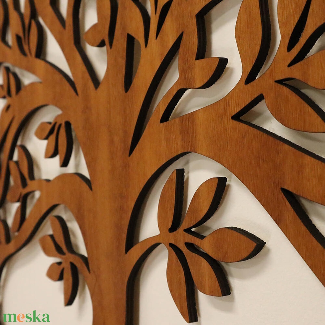 Életfa falikép - Két kis hajtással - otthon & életmód - dekoráció - kép & falikép - fából készült kép - Meska.hu