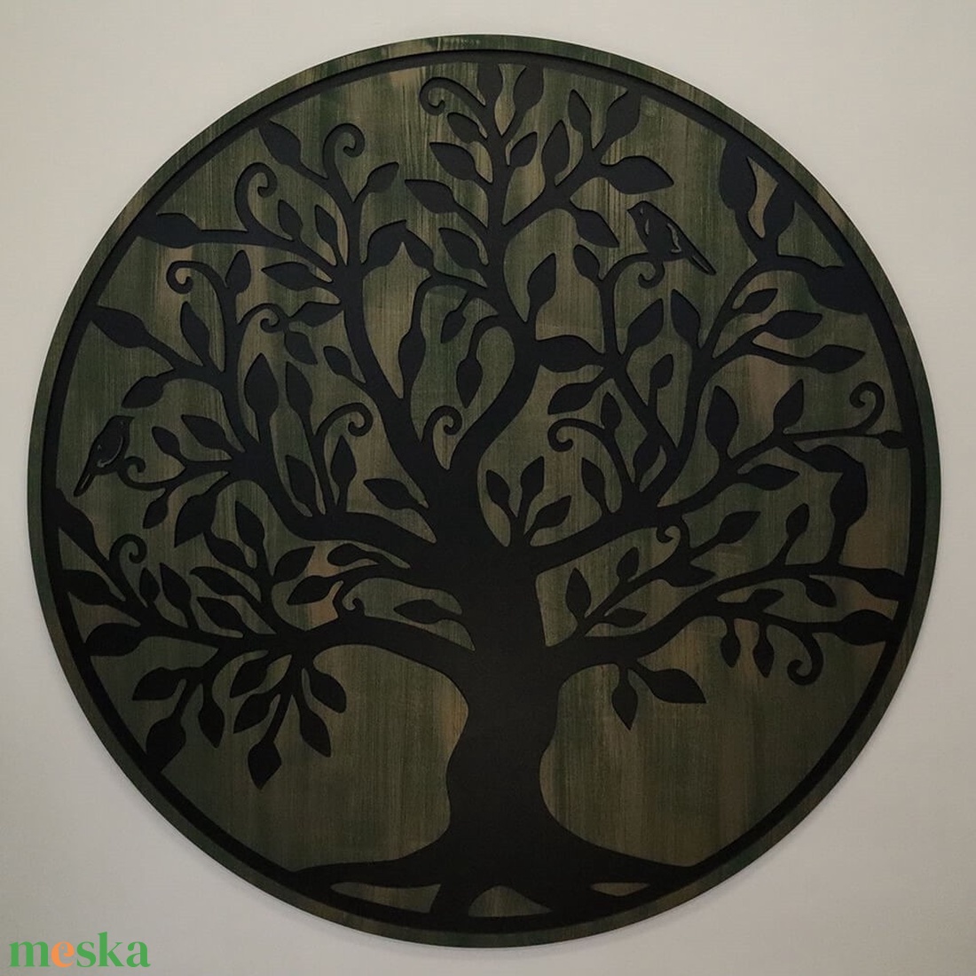 Életfa falikép - Madaras - antikolt - otthon & életmód - dekoráció - kép & falikép - fából készült kép - Meska.hu