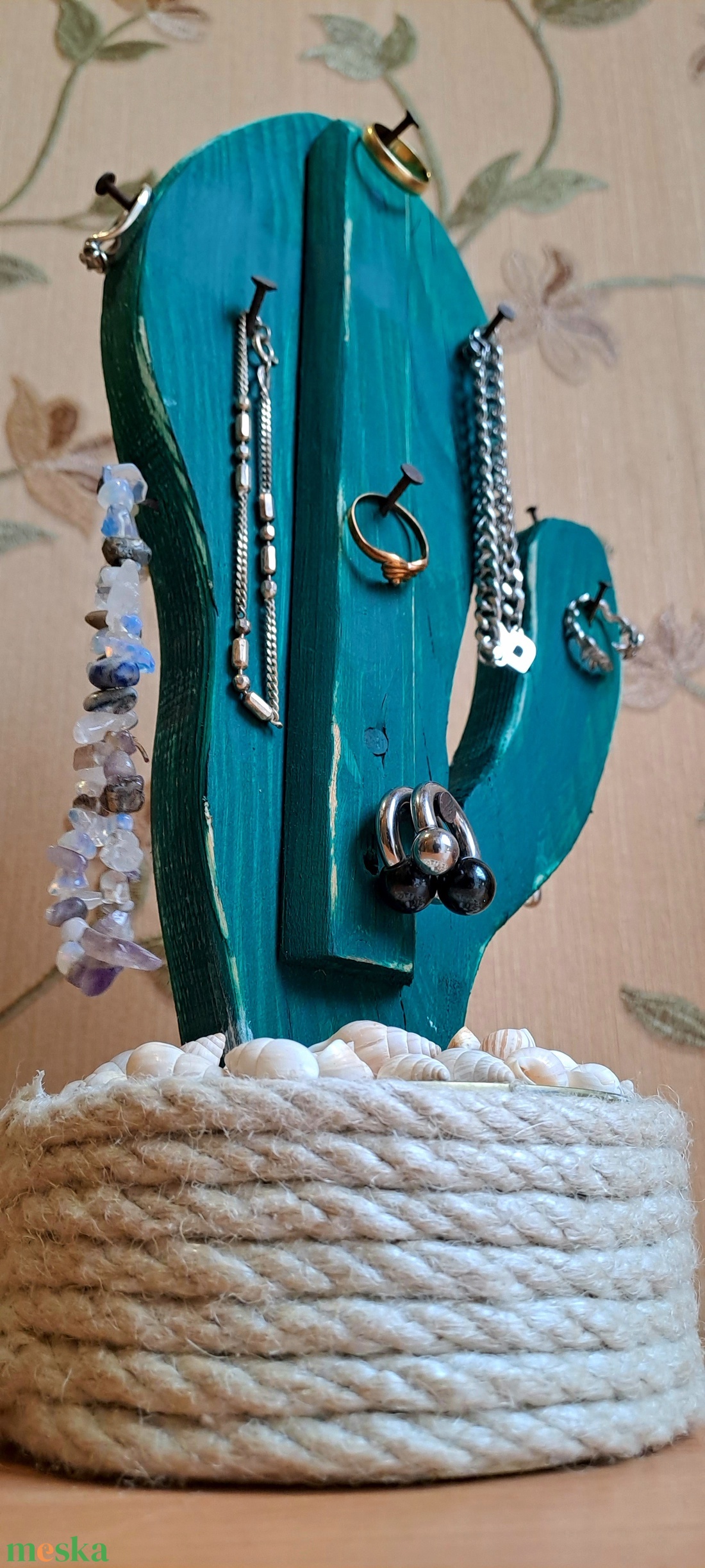 Kaktusz ékszer-kulcstartó - ékszer - ékszertartó - ékszertartó állvány - Meska.hu