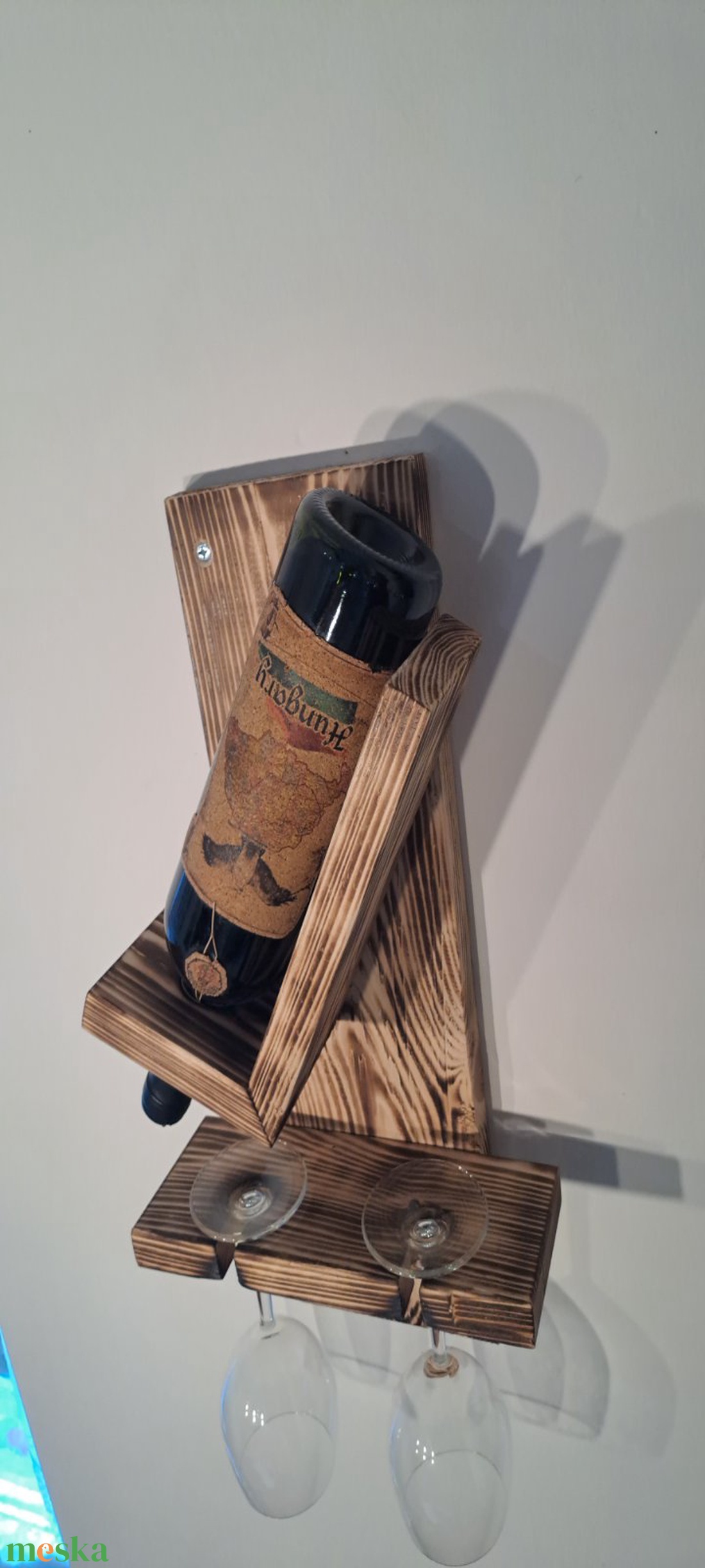 Fali bortartó - otthon & életmód - konyhafelszerelés, tálalás - tálalás - bortartó - Meska.hu