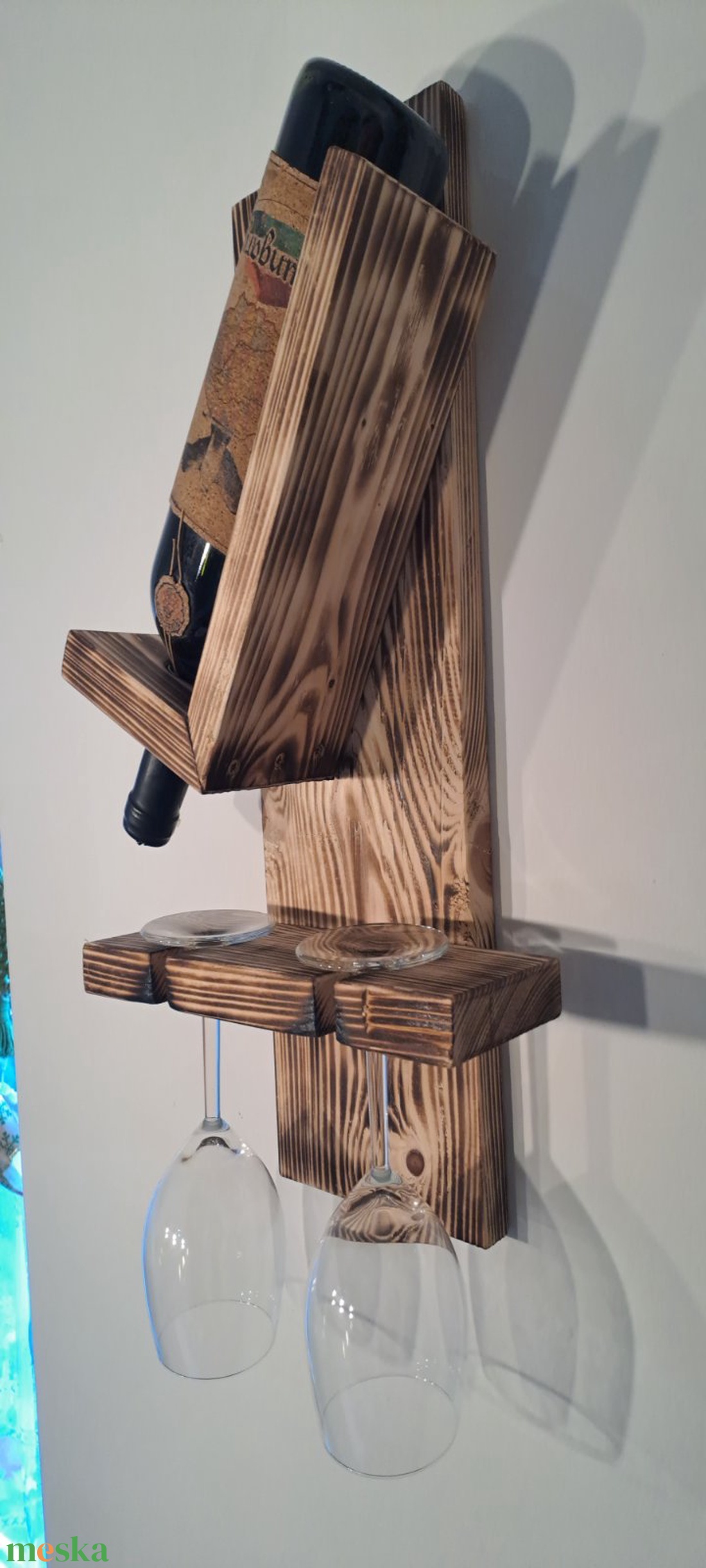 Fali bortartó - otthon & életmód - konyhafelszerelés, tálalás - tálalás - bortartó - Meska.hu