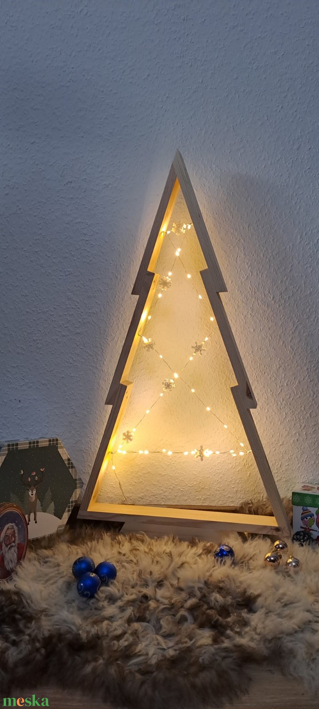 karácsonyfa dekoráció  - karácsony - adventi díszek - adventi ablakdekoráció - Meska.hu