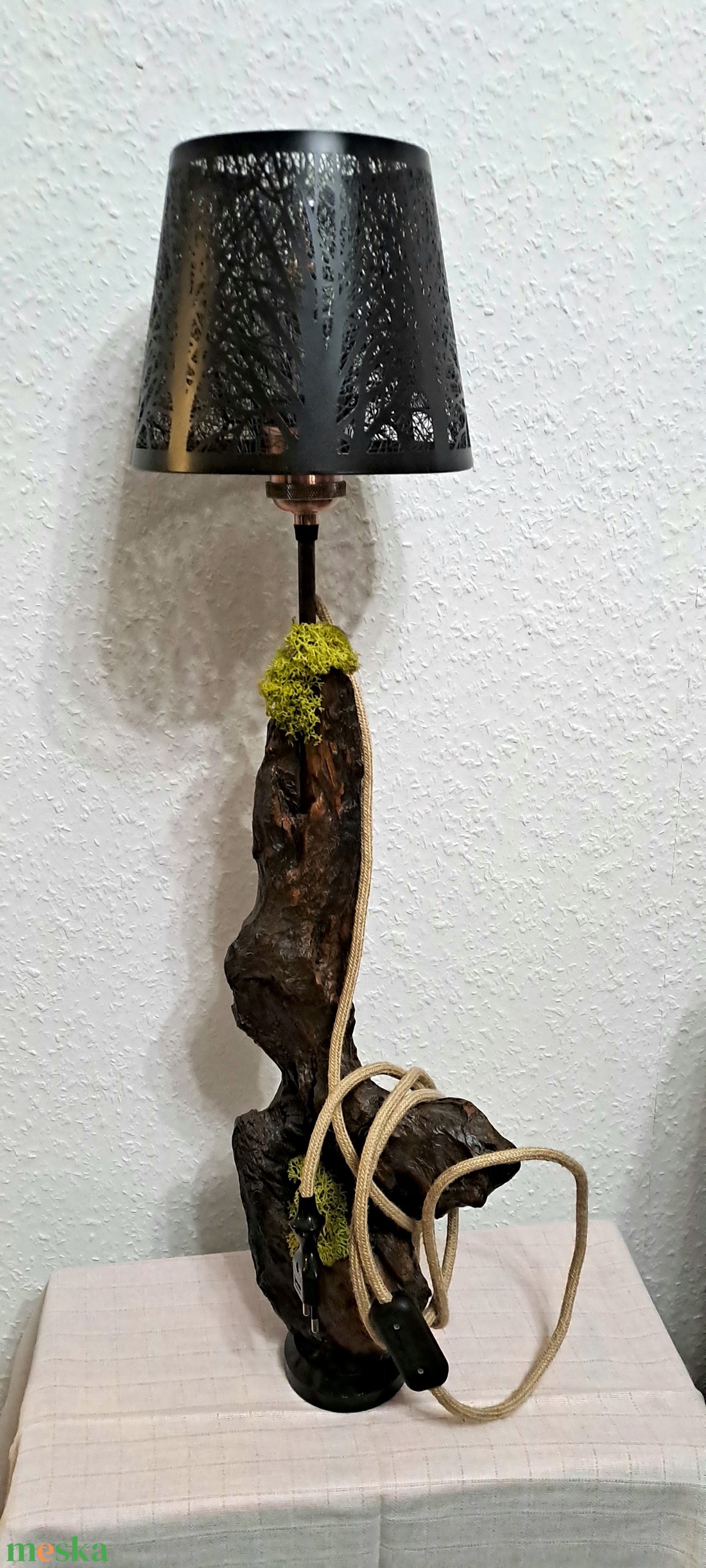Egyedi rusztikus lámpa. - otthon & életmód - lámpa - asztali lámpa - Meska.hu