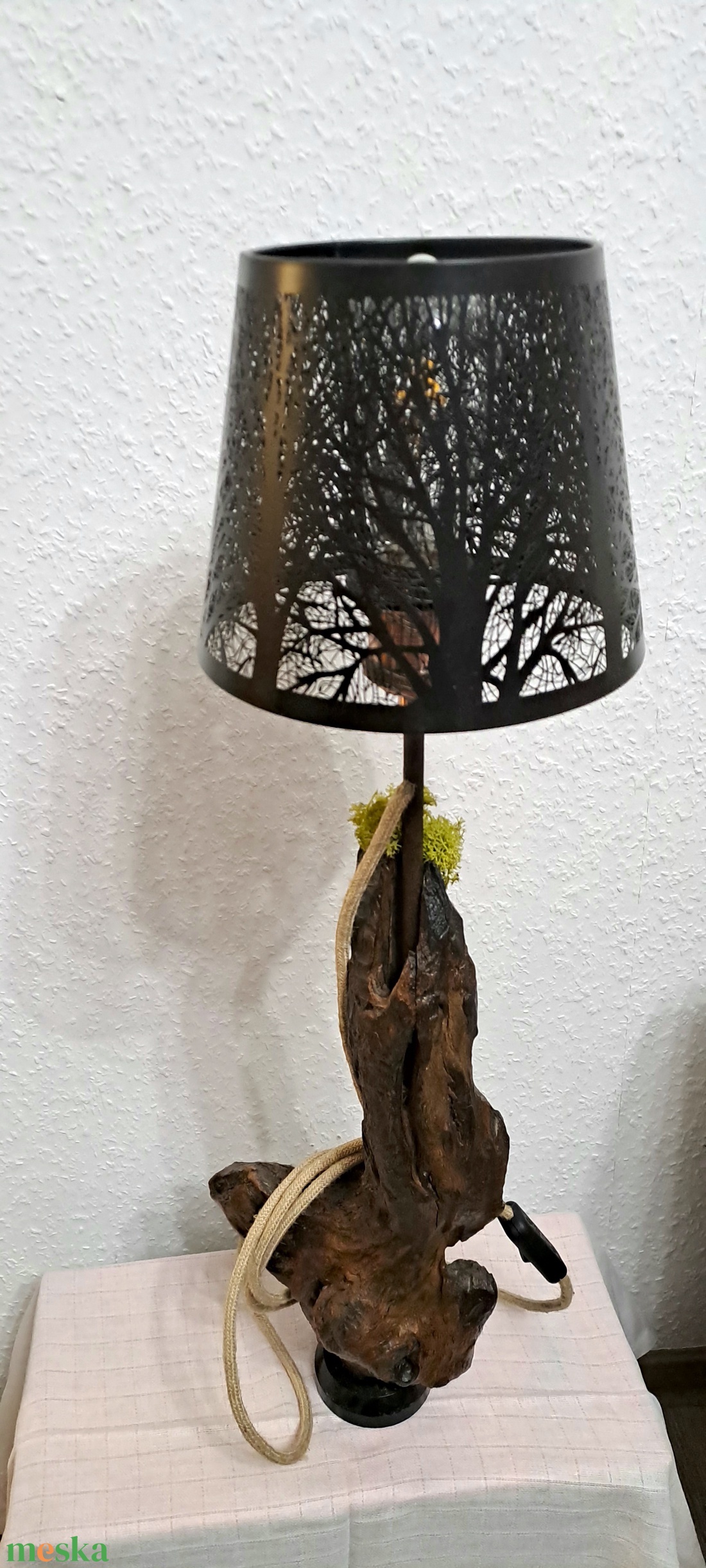 Egyedi rusztikus lámpa. - otthon & életmód - lámpa - asztali lámpa - Meska.hu