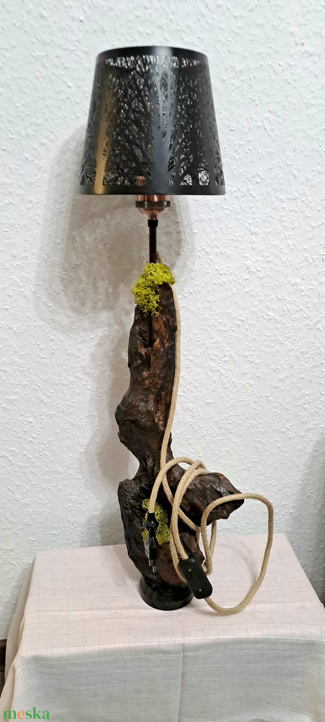 Egyedi rusztikus lámpa. - otthon & életmód - lámpa - asztali lámpa - Meska.hu