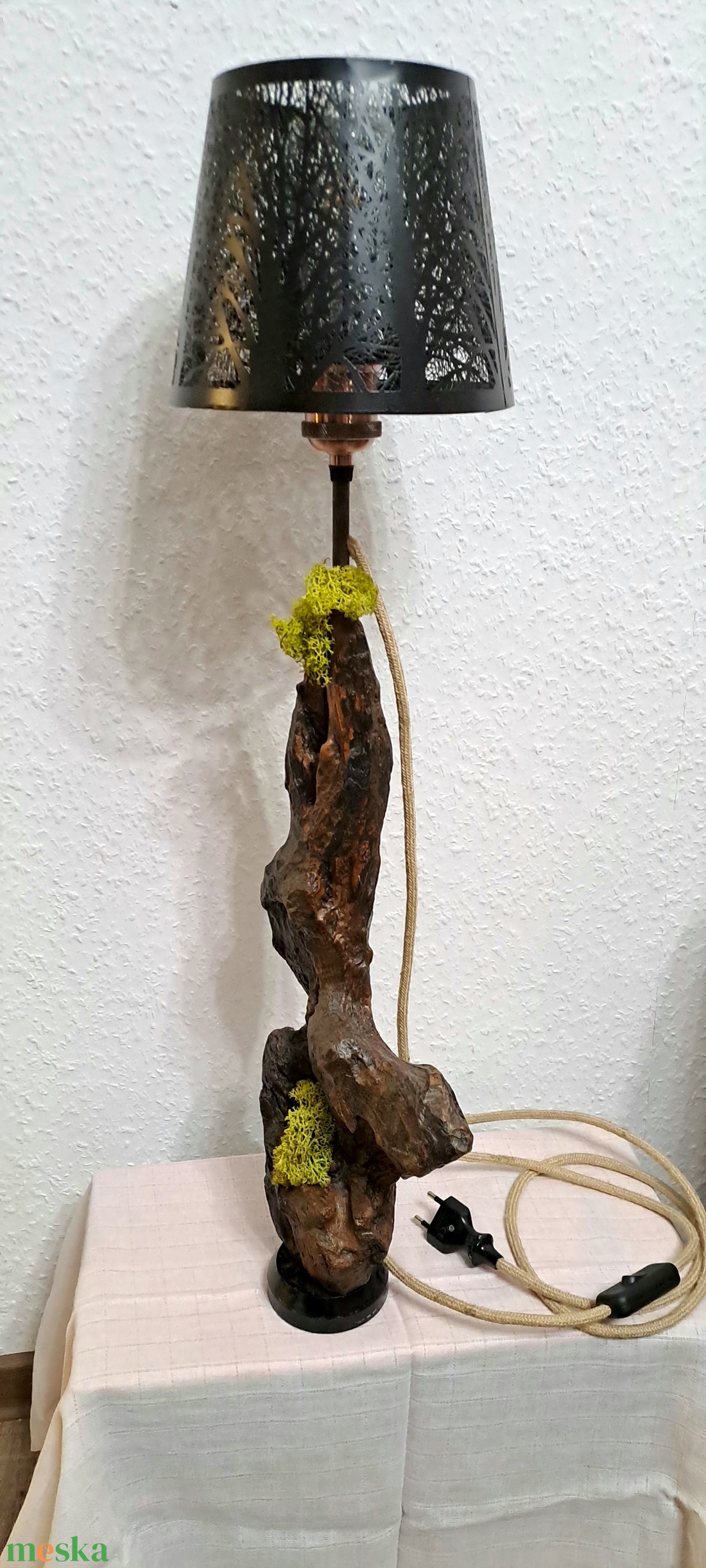 Egyedi rusztikus lámpa. - otthon & életmód - lámpa - asztali lámpa - Meska.hu