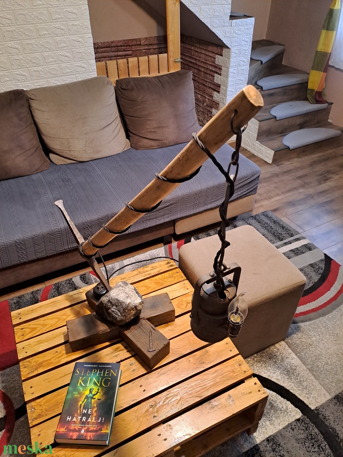 Loft, ipari stílusú lámpa - otthon & életmód - lámpa - asztali lámpa - Meska.hu