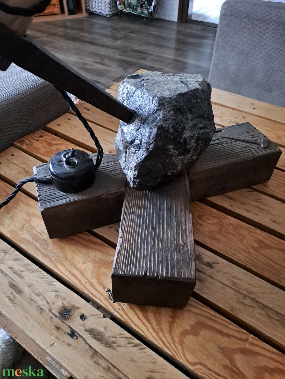 Loft, ipari stílusú lámpa - otthon & életmód - lámpa - asztali lámpa - Meska.hu