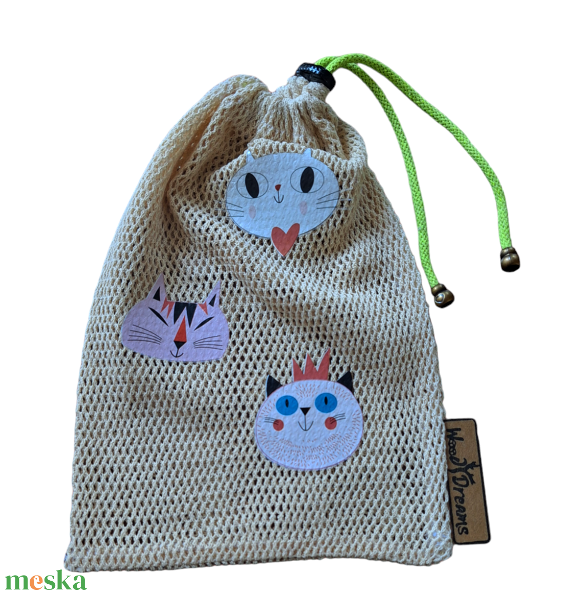 Woodydreams egyedi vidám bevásárló zsák / ökozacskó  - táska & tok - bevásárlás & shopper táska - zöldség/gyümölcs zsák - Meska.hu