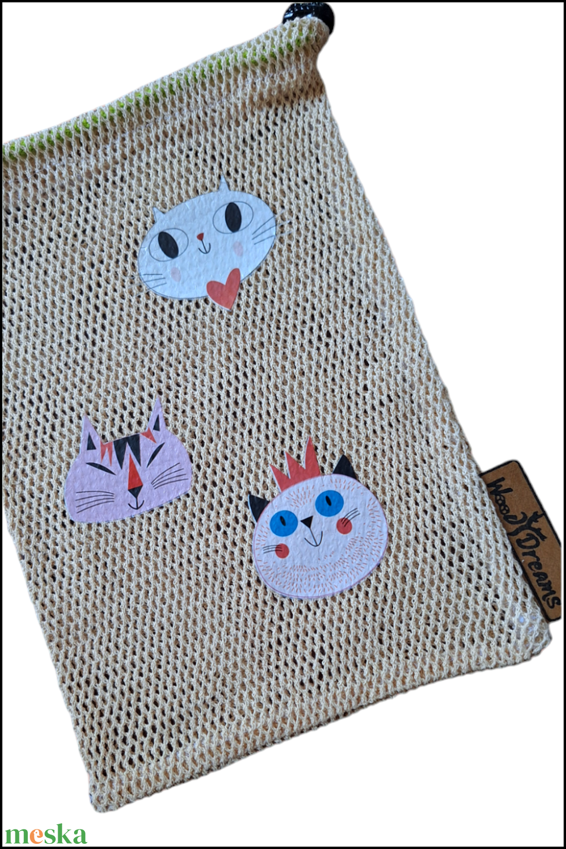 Woodydreams egyedi vidám bevásárló zsák / ökozacskó  - táska & tok - bevásárlás & shopper táska - zöldség/gyümölcs zsák - Meska.hu