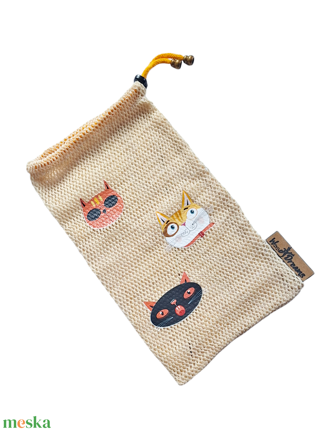 Woodydreams egyedi vidám bevásárló zsák / ökozacskó  - táska & tok - bevásárlás & shopper táska - zöldség/gyümölcs zsák - Meska.hu