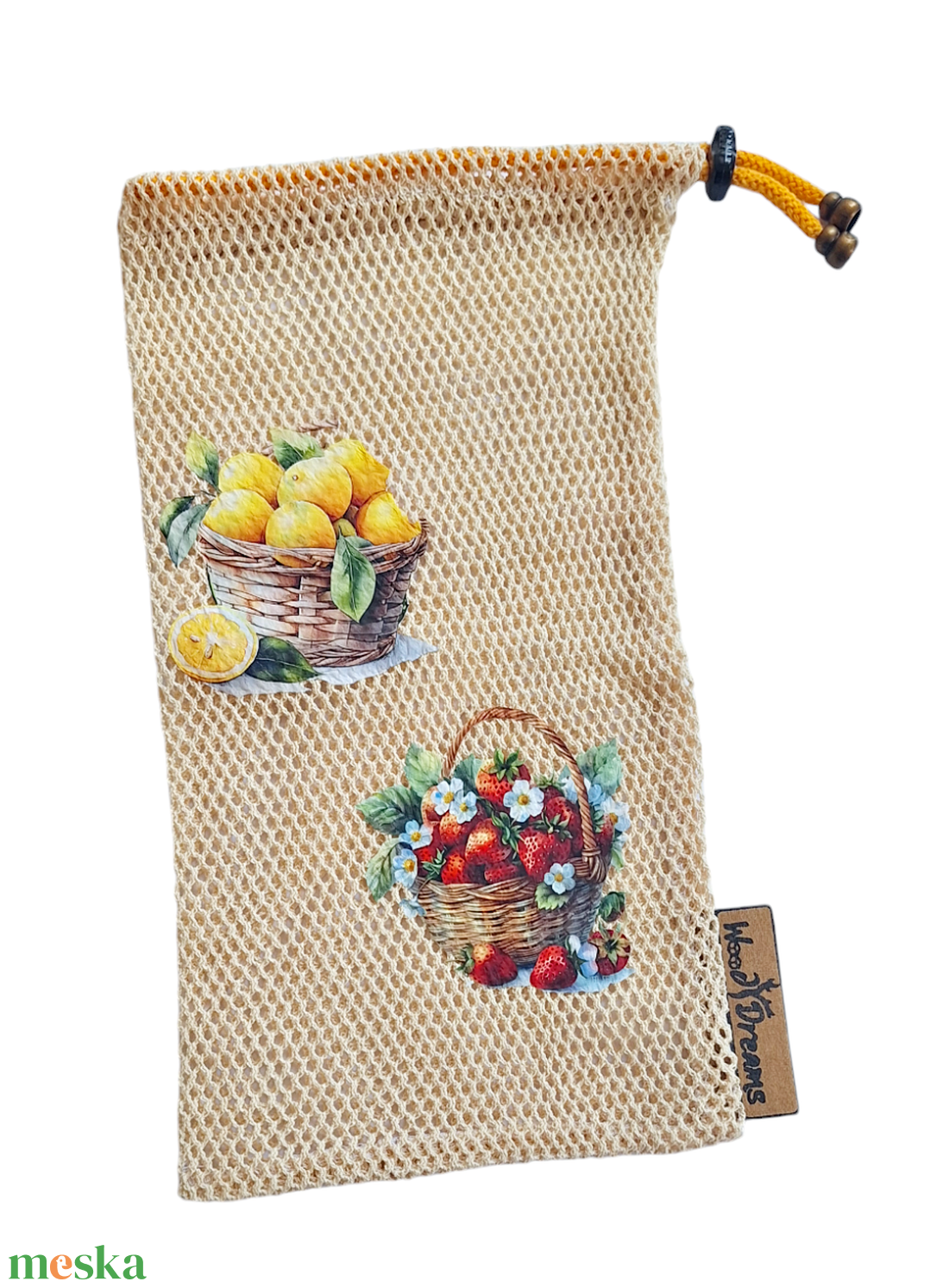 Woodydreams egyedi vidám bevásárló zsák / ökozacskó  - táska & tok - bevásárlás & shopper táska - zöldség/gyümölcs zsák - Meska.hu
