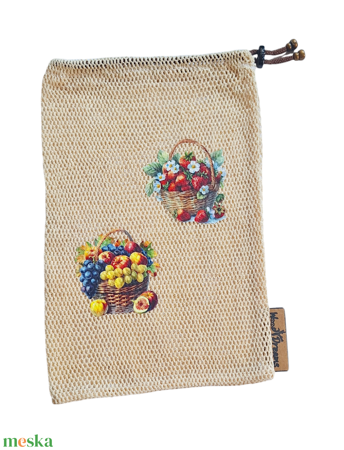 Woodydreams egyedi vidám bevásárló zsák / ökozacskó  - táska & tok - bevásárlás & shopper táska - zöldség/gyümölcs zsák - Meska.hu