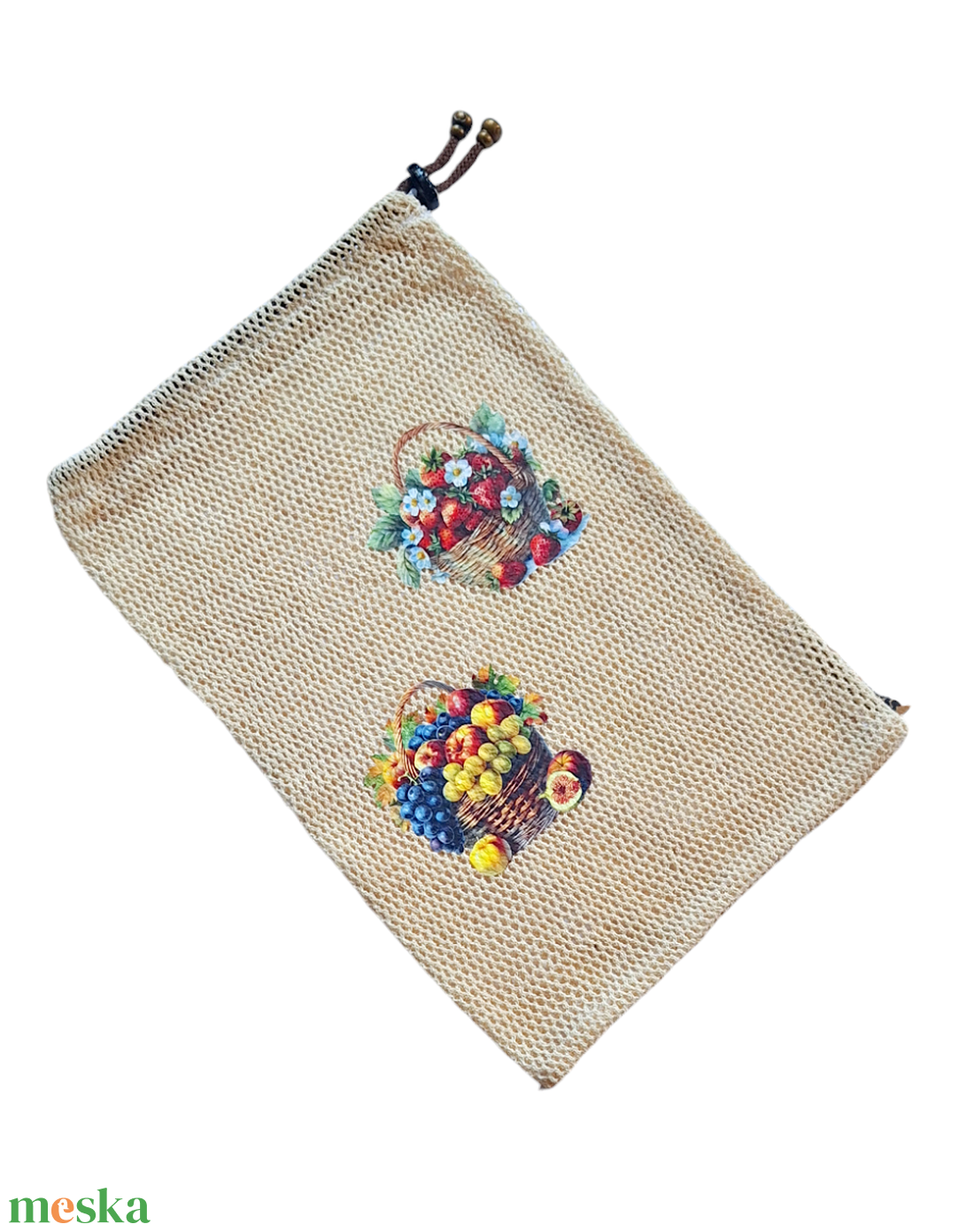 Woodydreams egyedi vidám bevásárló zsák / ökozacskó  - táska & tok - bevásárlás & shopper táska - zöldség/gyümölcs zsák - Meska.hu