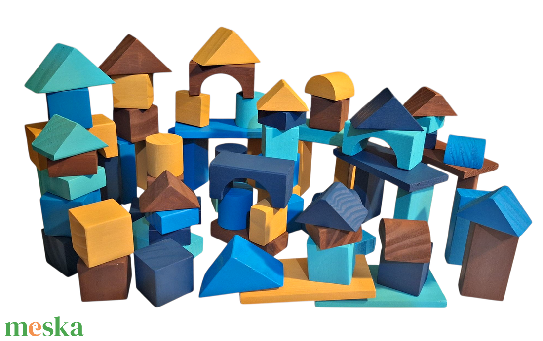 WoodYdreams BE CREATIV! SMALL (építőkocka készlet) fiúknak (70 db) - játék & sport - építőjáték - Meska.hu