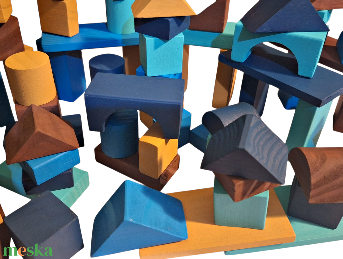 WoodYdreams BE CREATIV! SMALL (építőkocka készlet) fiúknak (70 db) - játék & sport - építőjáték - Meska.hu